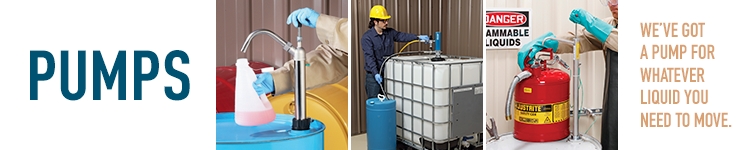 Images of workers pumping various types of liquids out of different containers.