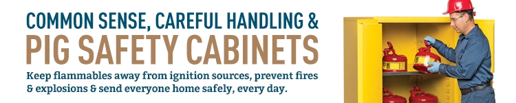 PIG Flammable Safety Cabinets are the best you can buy to safely store flammable liquids - and they all come with a lifetime guarantee.