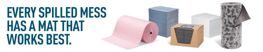 Absorbent Mats for Soaking Up Any Spilled Liquid - New Pig