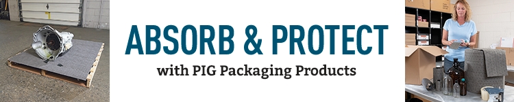 Absorb and Protect with PIG Packaging Products