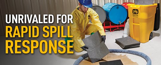 New Pig Spill Kits are unrivaled for rapid spill response.