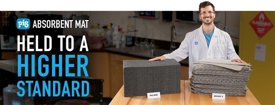 PIG® Absorbent Mats: Tried, Tested, Trusted - New Pig