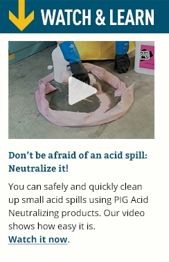 Don't be afraid of an acid spill: Neutralize it!
