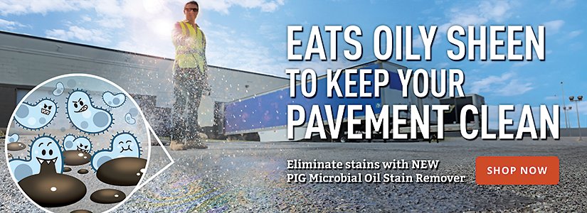Eats Oily Sheen to Keep Pavement Clean Shop Now