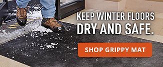 Keep Winter Floors Dry and Safe Shop Grippy Mat