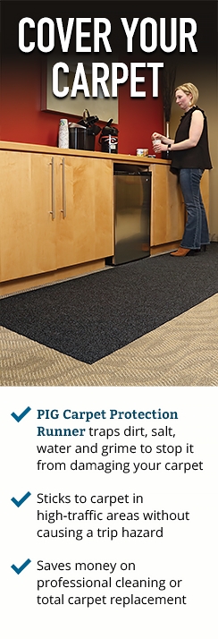 Pig Grpcp36201-Bk Grippy Mat for Carpet Application,50 ft