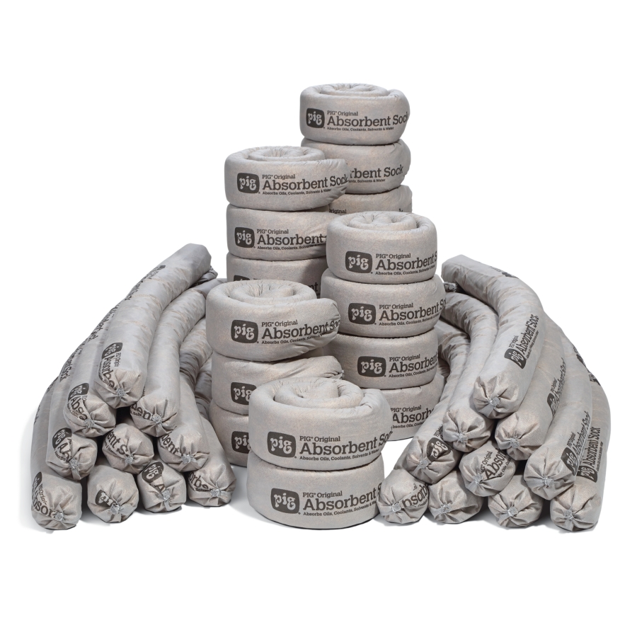 New Pig Absorbent Mat Roll | 15 x 150' Mediumweight Mat Rolls | 2 Oil  Absorbent Rolls | Absorbs up to 16 Gallons per Roll | MAT2009