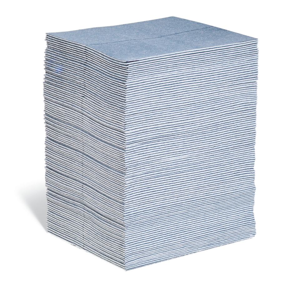 New Pig Absorbent Mat | Grippy Mat with Adhesive Backing | 16 x 25'  Absorbent Mat Roll | Blue | MAT1625