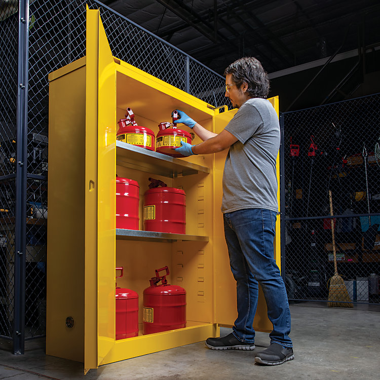 Customer Questions: Can a Flammable Cabinet Be Raised