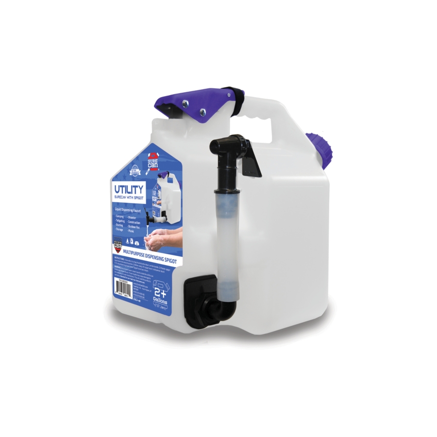 All-Purpose Portable Water Jug with Spigot: SureCan - CAN542 - New Pig