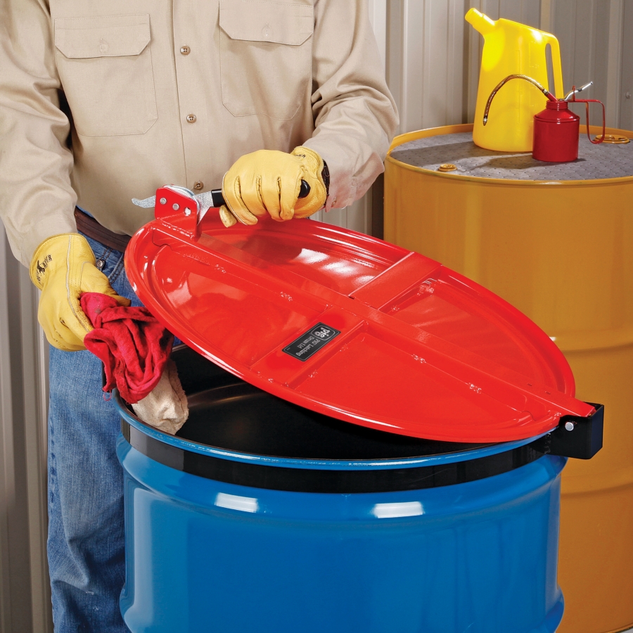 Pig DRM1200-RD Latching Pail Lid,Red