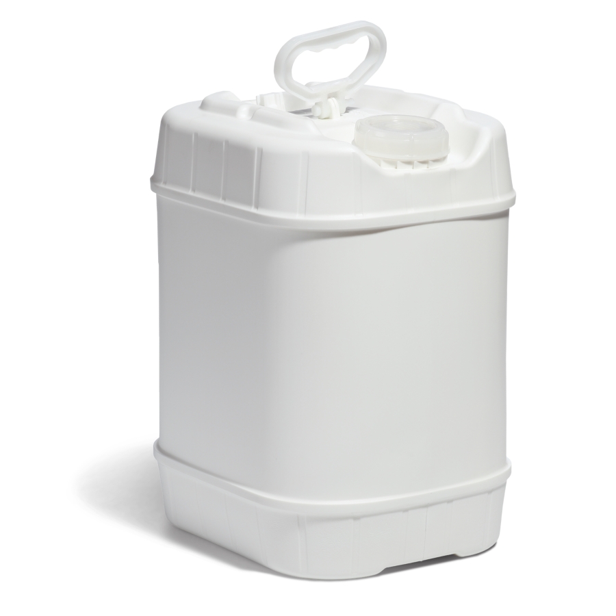 6.5 gal White HDPE UN Rated Pails (Screw Top Lid)