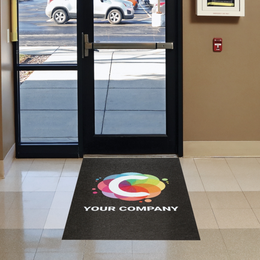 PIG® Custom Printed & Logo Adhesive-Backed Grippy® Floor Mat