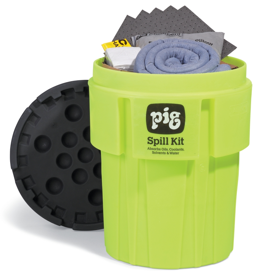 PIG® Spill Kit in 65-Gallon High-Visibility Container