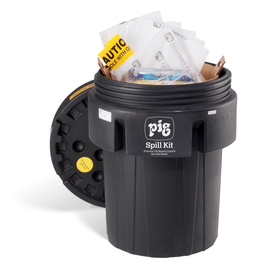 PIG® UV-Resistant Oil-Only Spill Kit in 95-Gallon Overpack Salvage Drum