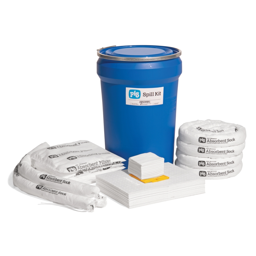 PIG UV-Resistant Oil-Only Spill Kit in 95 gal. Overpack Drum