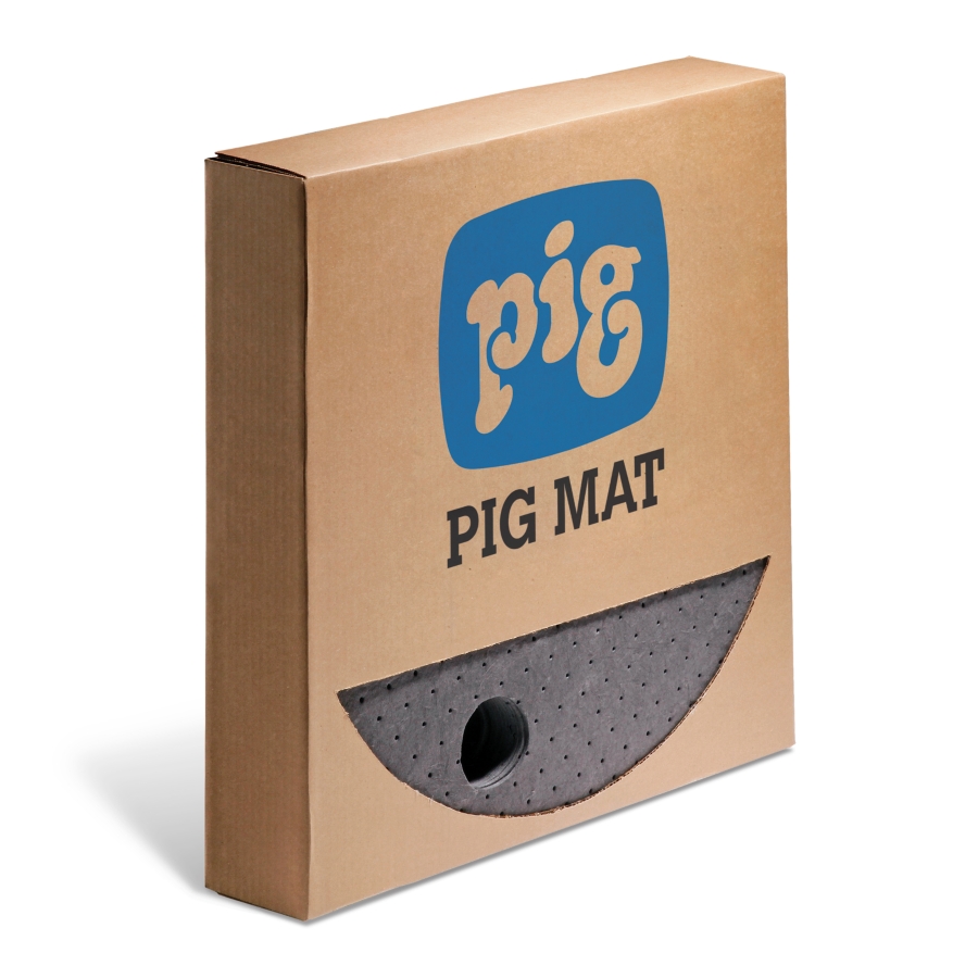 New Pig PIG Absorbent Mat Pad Gray:Facility Safety and Maintenance