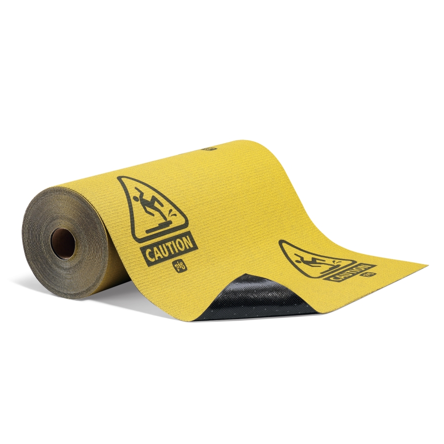 Yellow Caution Absorbent Floor Mat from Grippy® - MAT32400 - New Pig