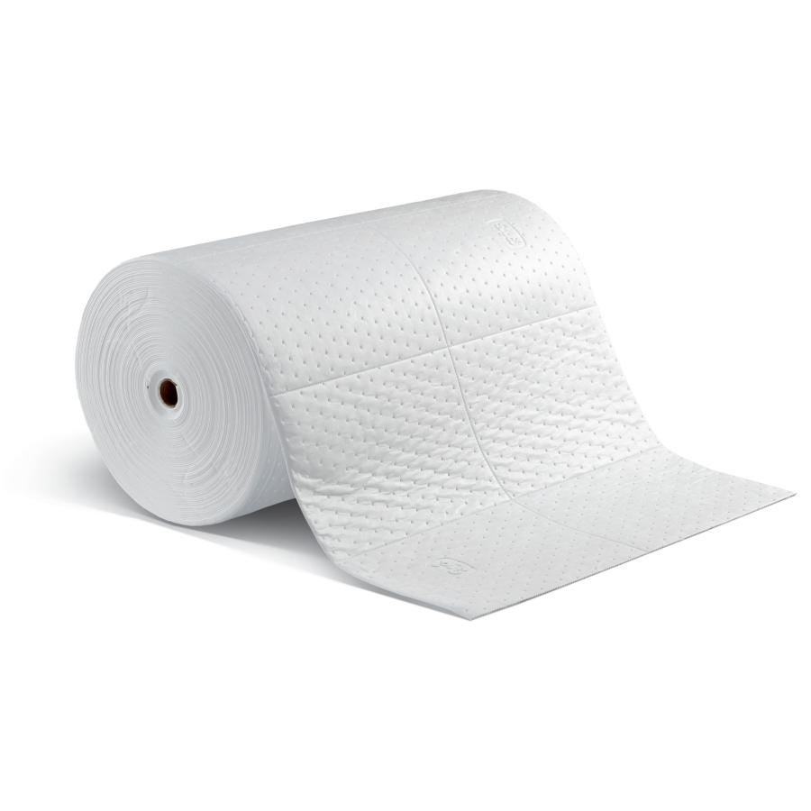 PIG Home Solutions Absorbent Mat Roll for Oil and Other Liquids - 1  Mediumweight Mat Roll - 10 x 25' - Absorbs up to 1.75 Gallons per Roll -  PM50572