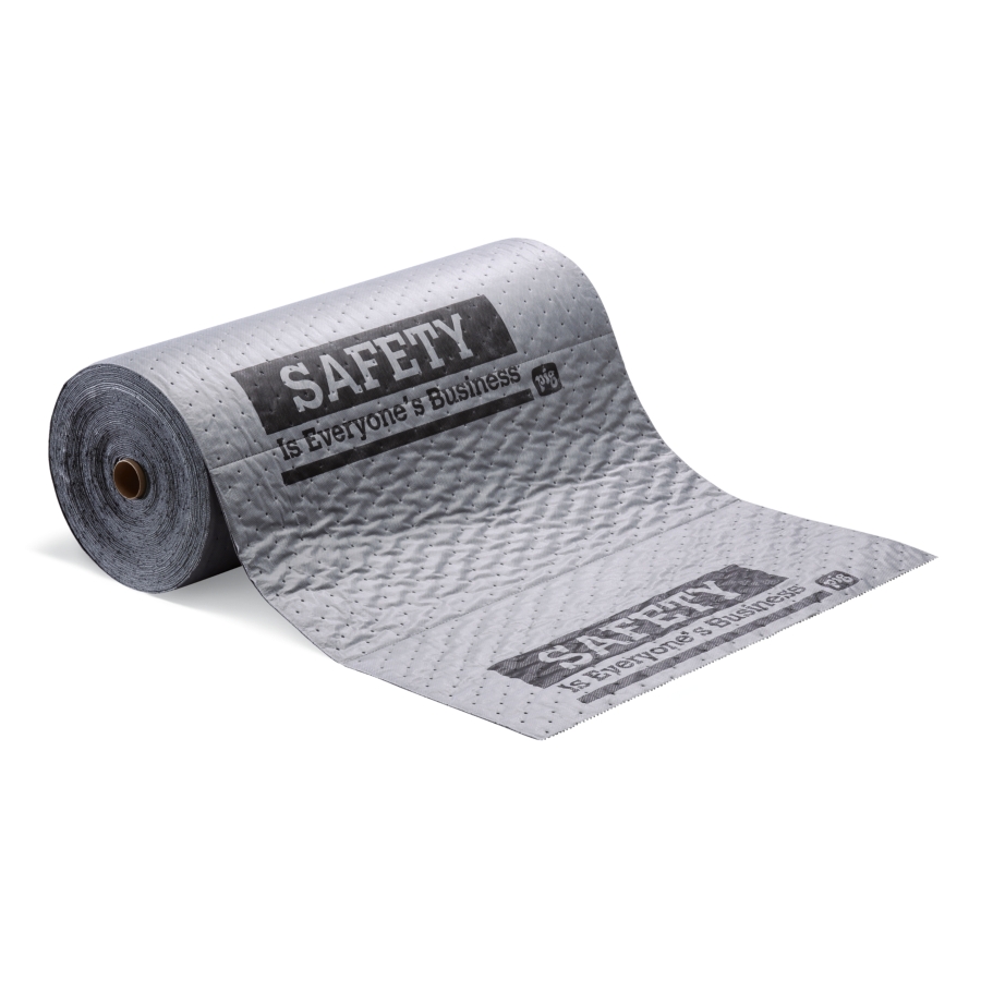 Keep floors dry with Chat Mat Gray Absorbent Roll - MAT608 - New Pig