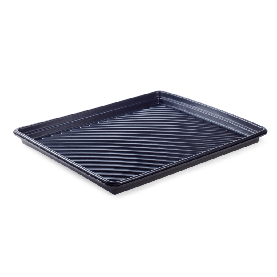 Black Plastic Large Low Profile Drip Tray 110cm x 55cm x 5cm