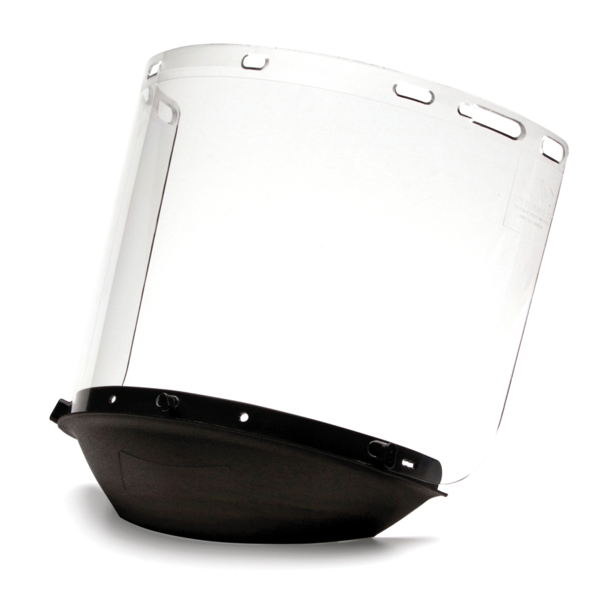 Pyramex S1250 Cylinder Face Shield – IR5 Green Tint, Polycarbonate, 8" X 15.5" – Welding & Industrial Eye Protection