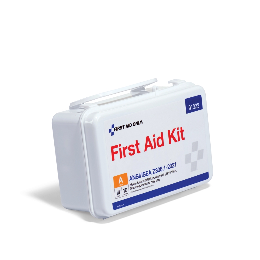First Aid Kit: OSHA Compliant & Meets ANSI Standards
