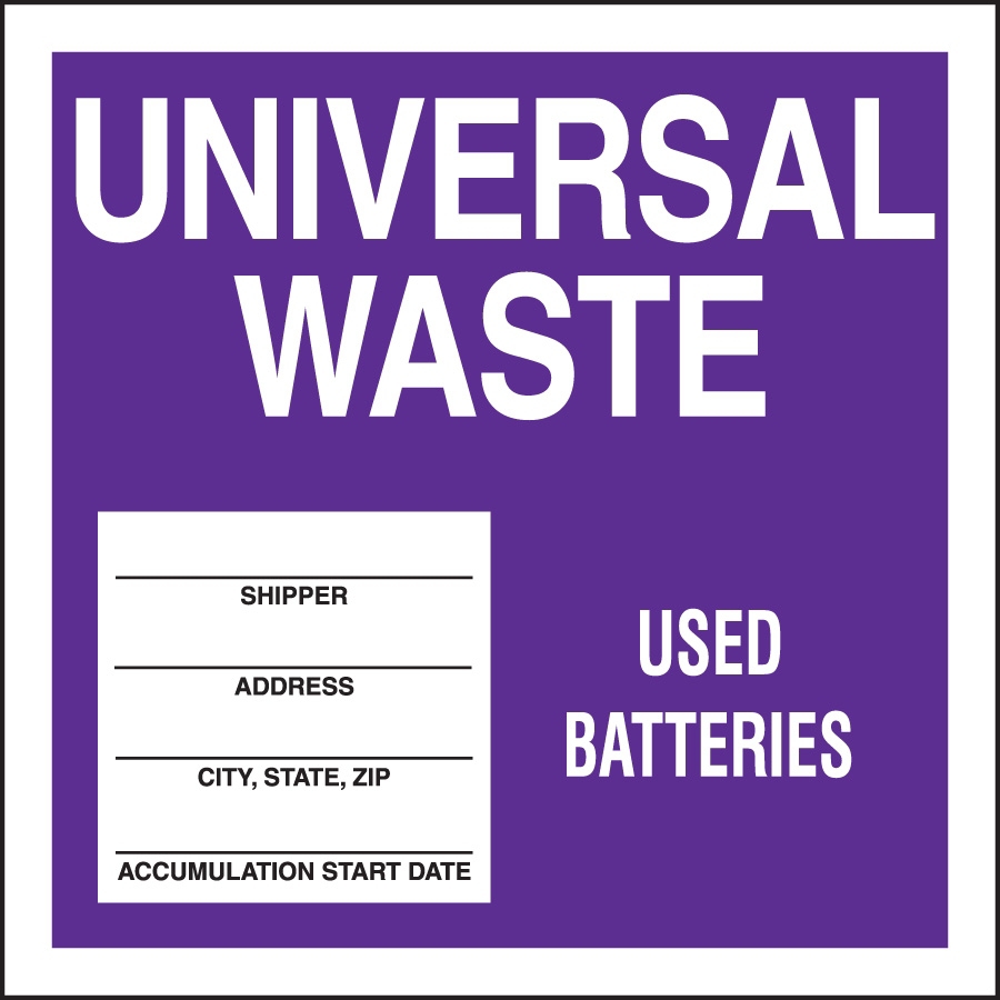 universal waste tags