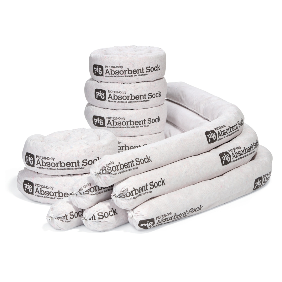 Pig MAT401 Absorbent Roll,Oil-Based Liquids,White