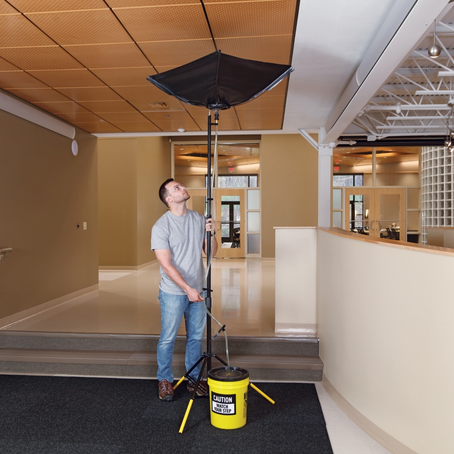 Leak Diverter for Busy Areas with High Ceilings - TLS820 - New Pig