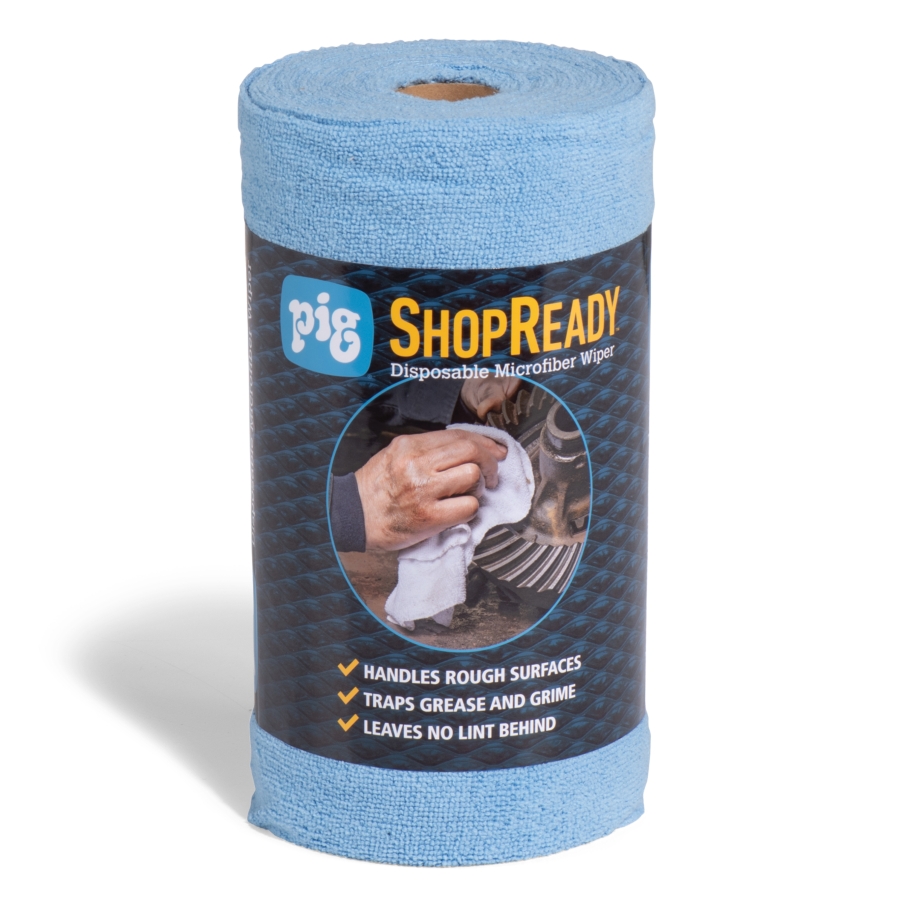PIG ShopReady Disposable Microfiber Wipers: Roll - WIP450 - New Pig