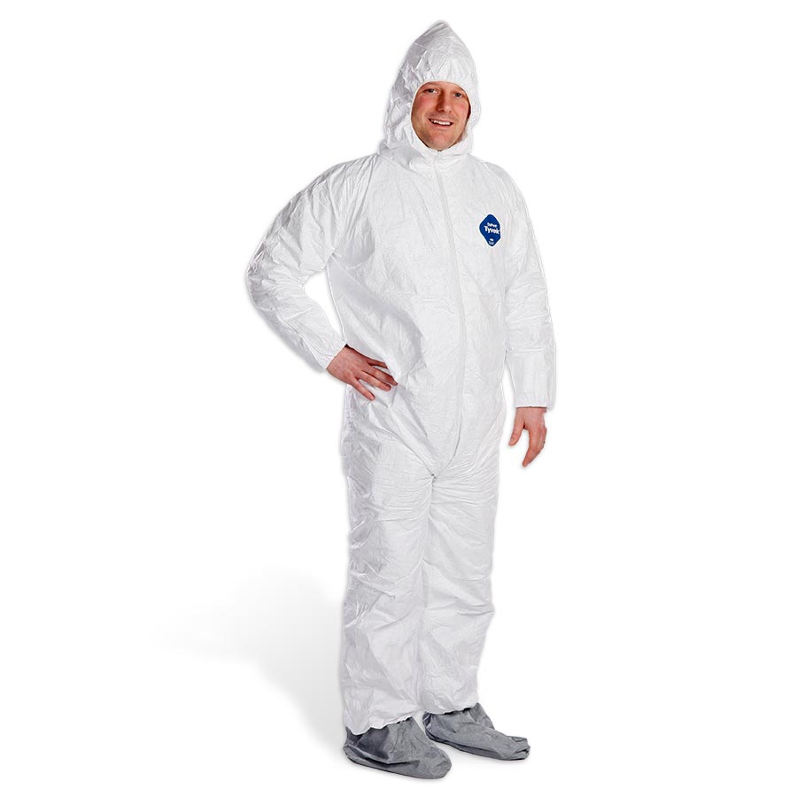 BROOXON ah.h Anti-Virus 3in1 BIG COAT Ｌ Level B/C Coveralls with Boot Covers and Hood: Zytron® 300